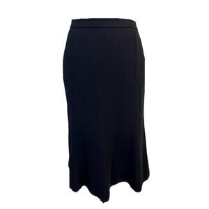 Kasper Skirt size 6 Classic Black Suit Midi Flared Modest Career Church No Slit